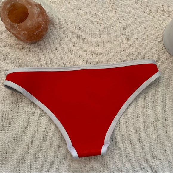 HOAKA Red Bikini Cheeky Bottoms - Picture 2 of 3